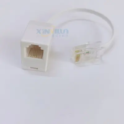 RJ45 - RJ11 Ağ-Telefon Adaptörü, 8P8C'den 6P4C'ye Dönüştürücü Konektör