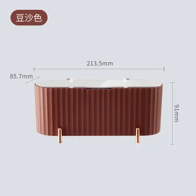 Cotton storage box for cosmetic pads, transparent lid - 11