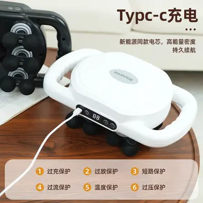 新6头筋膜枪肌肉放松按摩神器震动颈膜枪软头筋膜枪体育生专用款