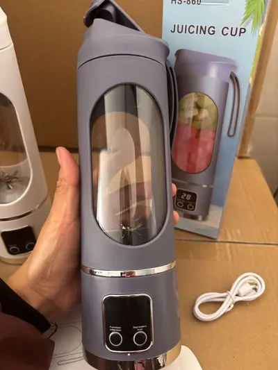 Taşınabilir mini meyve sıkacağı, şarjlı, sıvı ayırma - 8