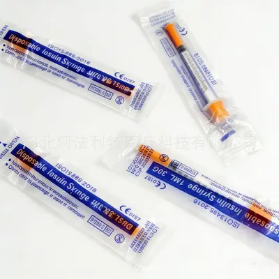 İnsülin enjektörü 0,5 ml 32G, 6 mm kısa iğne, tek kullanımlık - 7