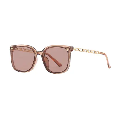 Women's Retro Square Frame Sunglasses with UV Protection - 11