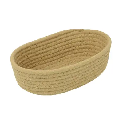 Cotton Rope Oval Storage Basket Home Simple Modern Snack Cosmetic Desktop Storage Basket Organizer Basket
