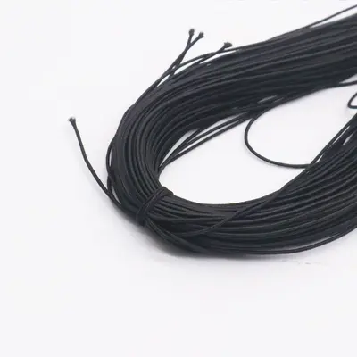 Outdoor Black and White High Elastic Round Elastic Rubber Band Luggage Trampoline Sports Multi-strand Latex Elastic Cord - 9