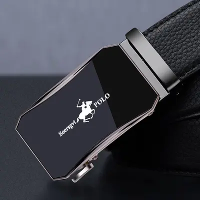 Paul men's new genuine leather belt business automatic buckle cowhide practical card slot belt fashionable and versatile