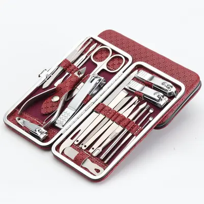 19-piece nail care set with nail clippers, foot care tools, ear cleaner - 12