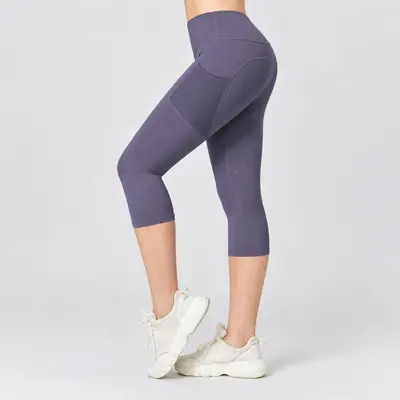 High-Stretch-Yogahose mit Seitentaschen, hohe Taille, Po-Lifting-Effekt - 8