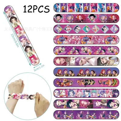 Children's Slap Bracelet, PVC, Cartoon Design Party Wristband