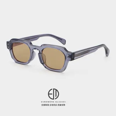 Square Metal-Frame Sunglasses, Unisex, Fashionable - 1
