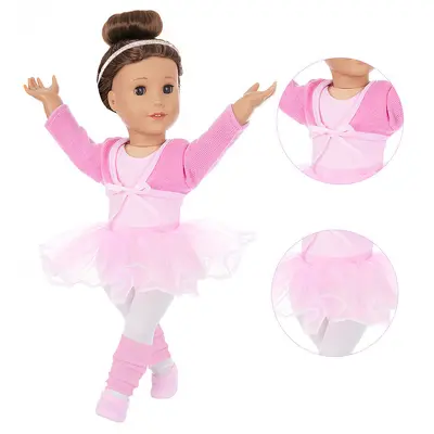 Ballett-Tanzkleid für 18-Zoll-Puppen im Stil von American Girl