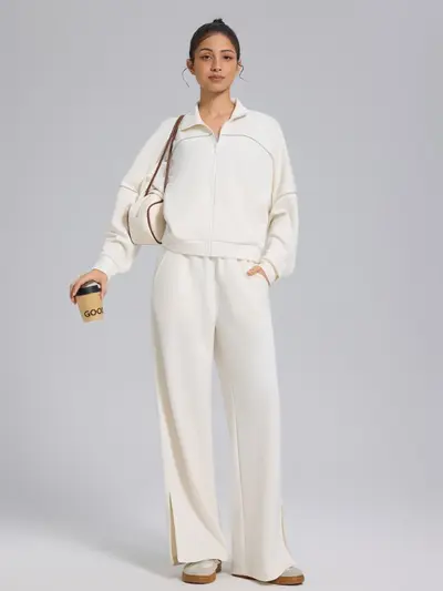 Damen fließende Weitbein-Yogahose, locker, kühlendes Material