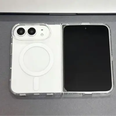 【Foldable Magnetic Case】Compatible with iPhone Duo phone case, split-type transparent magnetic 18 foldable screen high transparency