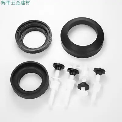Dichtungsring und Befestigungsschrauben-Set für Toilettenspülkasten im Altbau-Stil