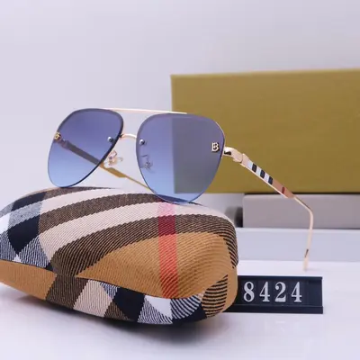 Large Frame Sunglasses Classic Unisex Rimless Driving Sunglasses 8424 - 4