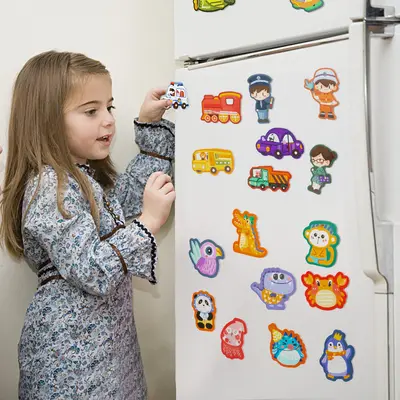 Magnetic Educational Fridge Magnet Puzzles for Kids Aged 3-6
