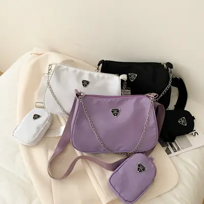Kadın Koltuk Altı Çanta, Düz Renk, Minimalist Küçük Çapraz Askılı Çanta