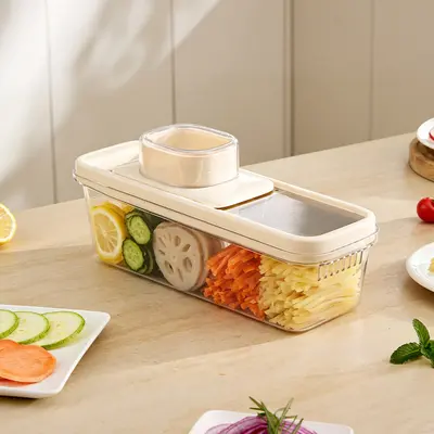 Household Vegetable Slicer Kitchen Multifunctional Vegetable Potato Shredder with Non-Slip Handle and Hand Guard Grater