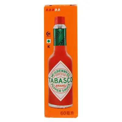 Импортный американский острый перечный соус Tabasco Original 60 мл, острый перечный соус для стейков, пиццы, пасты и западной кухни