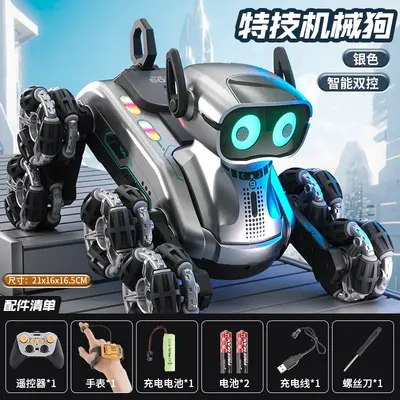 Eight-Wheel Stunt Remote Control Mechanical Dog Robot Toy with Watch Sensor - 9