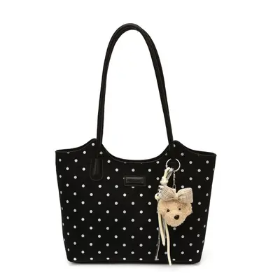 Niche Single Shoulder Bag for Women, Large Polka Dot Tote Bag - 7