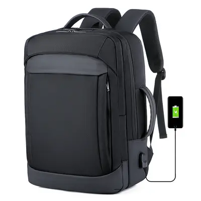 Large-Capacity Expandable Waterproof Laptop Backpack, Convertible Handbag and Backpack