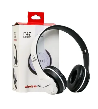 P47 Bluetooth headphones, wireless, over-ear, subwoofer