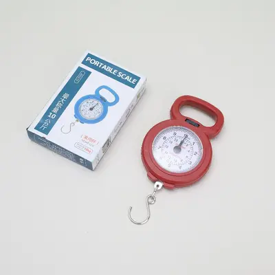 Mini portable spring scale, adjustable graduation, household