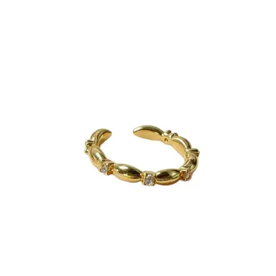 Sieben-Stein-Vintage-Ring, verstellbar