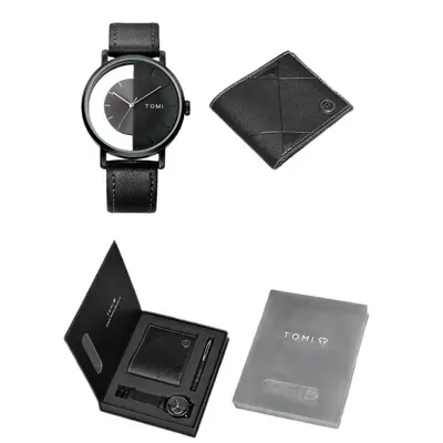 Men's quartz watch and accessory gift set