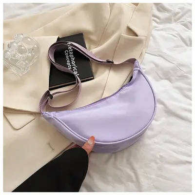 Kadınlar için naylon crossbody çanta 2024 yeni moda hamur tatlısı çanta hafif spor tarzı küçük omuz çantası koltuk altı omuz çantası Çantalar - 13