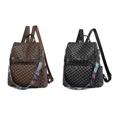 Retro-Damenrucksack mit Musterdruck, lässig - 5