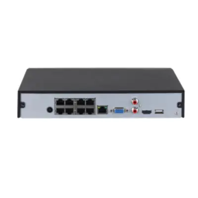 Dahua NVR4108HS-8P-HDS3, 8 kanallı POE, 2 disk - 2