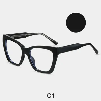 87294 Cross-border Best-Selling Square Anti-Blue Light Eyeglass Frames, Trendy INS Style Bestseller Glasses That Block Computer Radiation