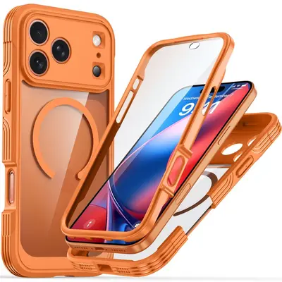 Transparent Magnetic Shockproof Case for iPhone 17 Pro Max and 18 Pro Max - 10