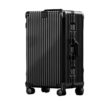 Silent Wheel PC Trolley Suitcase with Combination Lock, Large Capacity Travel Case