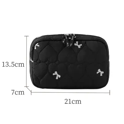 Portable makeup bag with butterfly bow design - 9