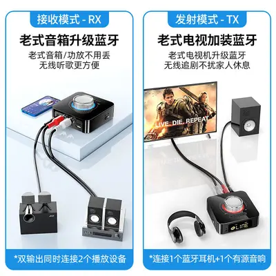 Bluetooth 5.4 alıcı adaptörü eski amplifikatör ve hoparlörlere - 5