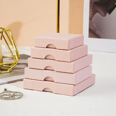 In-Stock Cross-Border Jewelry Box 1.6cm Top and Bottom Lid Necklace Earring Pearl Jewelry Box Ring Earring Packaging Box - 10