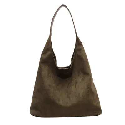 Women's Suede Tote Bag, Large Capacity, 2026 Autumn Winter Model - 8