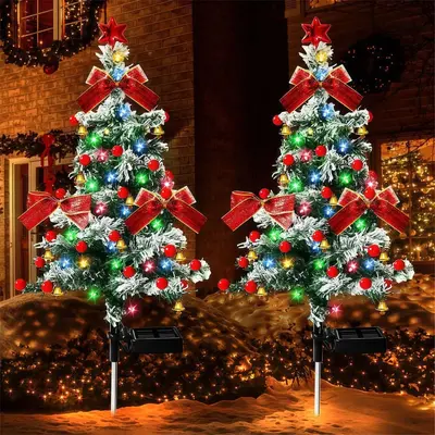 Solar-Weihnachtsbaumleuchten, wasserdicht, Garten-Außenleuchte - 12