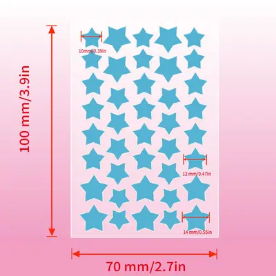 Star-Shaped Colorful Hydrocolloid Acne Patch with Portable Box - 6