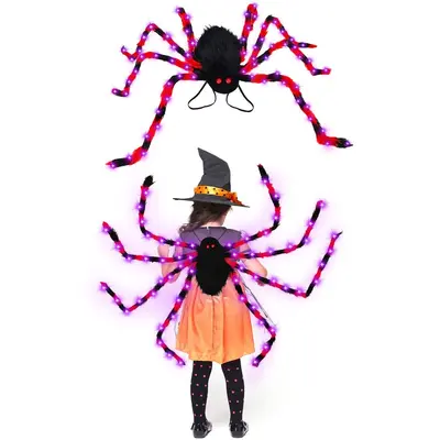 Halloween Spider Backpack with Nine LED Modes - 9