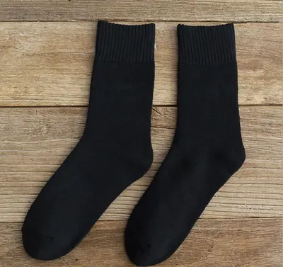 Men's Winter Terry Mid-Calf Socks, Thick, Warm and Sweat-Absorbing - 7