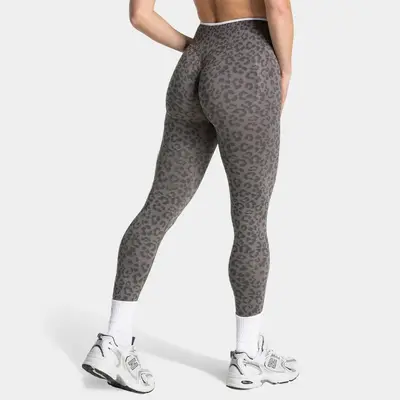 Hip-Lifting Yoga Pants with Tummy Control and Leopard Print Fitness Leggings - 3