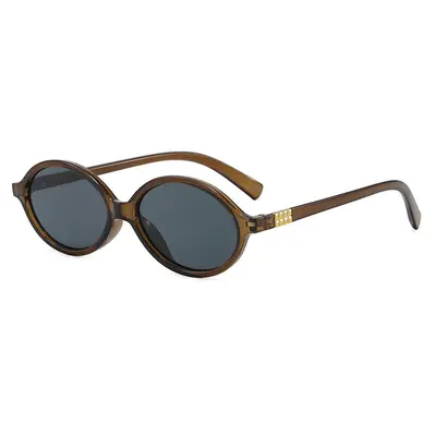 Retro Minimalist Sunglasses, Small Face-Flattering Frame, UV Protection for Outdoor Use - 4