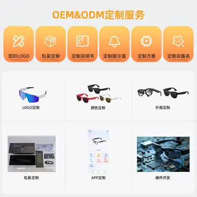 2000W高清AI拍摄眼镜可连手机蓝牙无线录音源头工厂直供智能眼镜 - 4