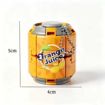 Creative Cola Soda Press Spinning Top Rotating Ball Fidget Toy Finger Gyro Trendy Squeeze Toy Stress Relief Gadget