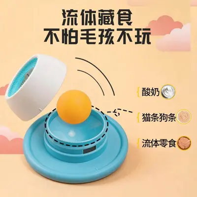 Dog Puzzle Toy Slow Feeder Bowl with Hidden Treat Ball
