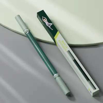韩国加长瑜伽按摩棒冰敷肌肉滚轮筋膜放松健身背部腿部辅助拉伸器 - 9