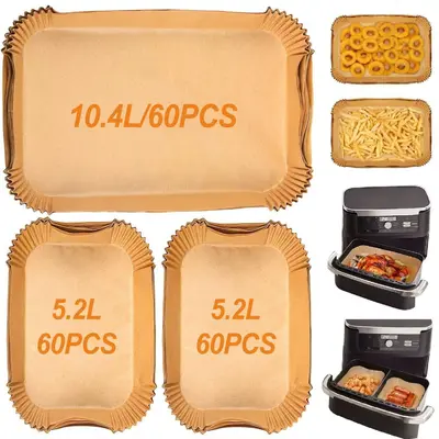 Sınır ötesi fritöz özel kağıdı Tek kullanımlık fritöz kağıdı Çift hazneli fritöz kağıtları stokta - 8